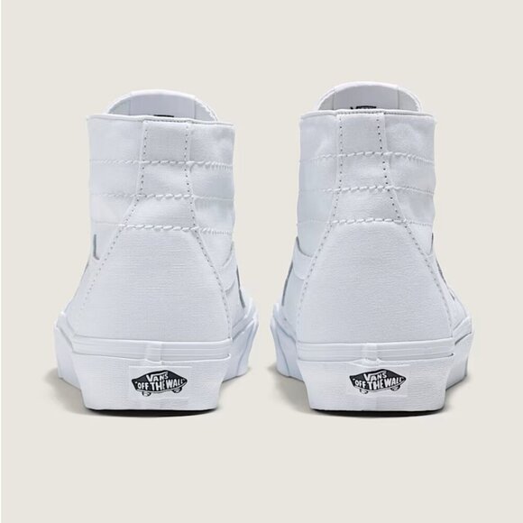 Vans Sk8-Hi Tapered Canvas Shoe in True White - Picture 4 of 8